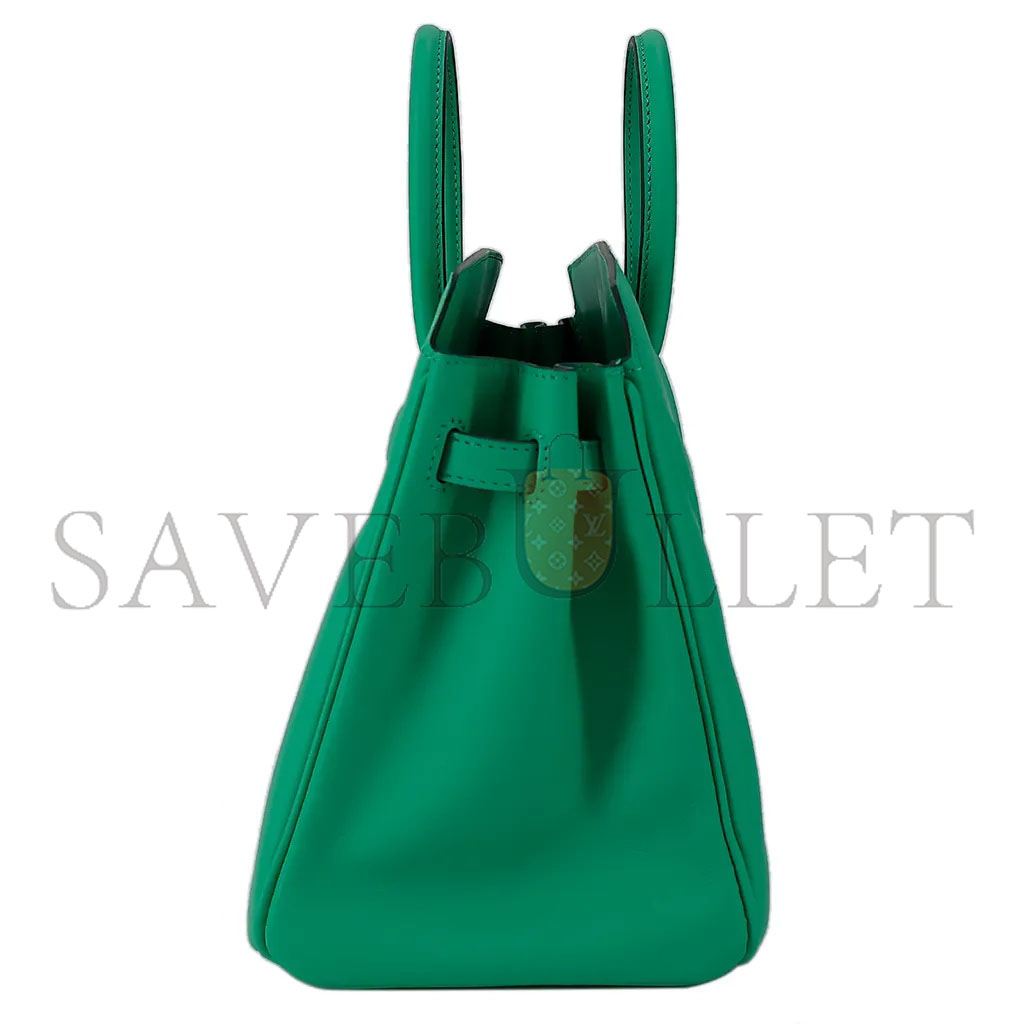 H**mes master birkin 25 shadow swift leather phantom mint green bag h082629ck60 (25*20*13cm)